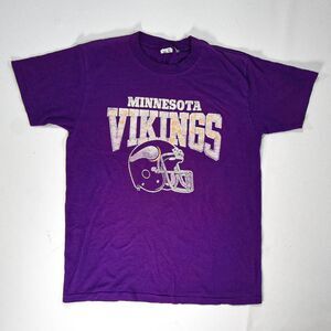 Vintage Minnesota Vikings Spellout Single Stitch Made in USA Champion T-Shirt -L